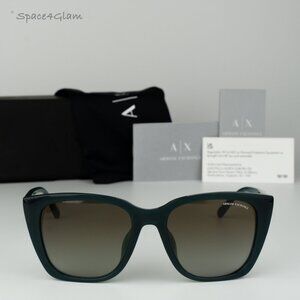 Armani Exchange Women Sunglasses Opaline Green Grad Cat Eye AX4116SU 82428E NEW